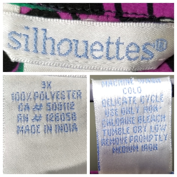 SILHOUETTES OVERSIZED BLOUSE SIZE 3X - Picture 11 of 16